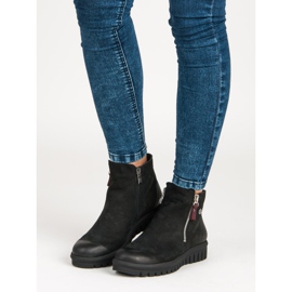 Bottes basses sur la fermeture éclair VINCEZA noir 1