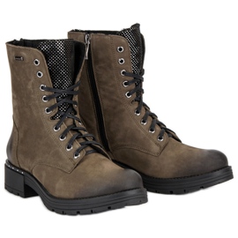 Bottines à lacets VINCEZA vert 4
