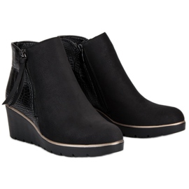 Filippo Bottines compensées noires le noir 5