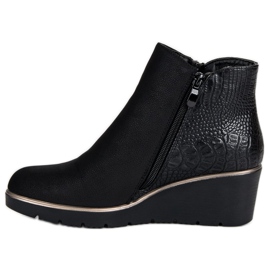 Filippo Bottines compensées noires le noir 3
