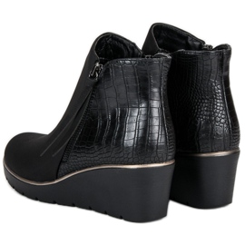 Filippo Bottines compensées noires le noir 4