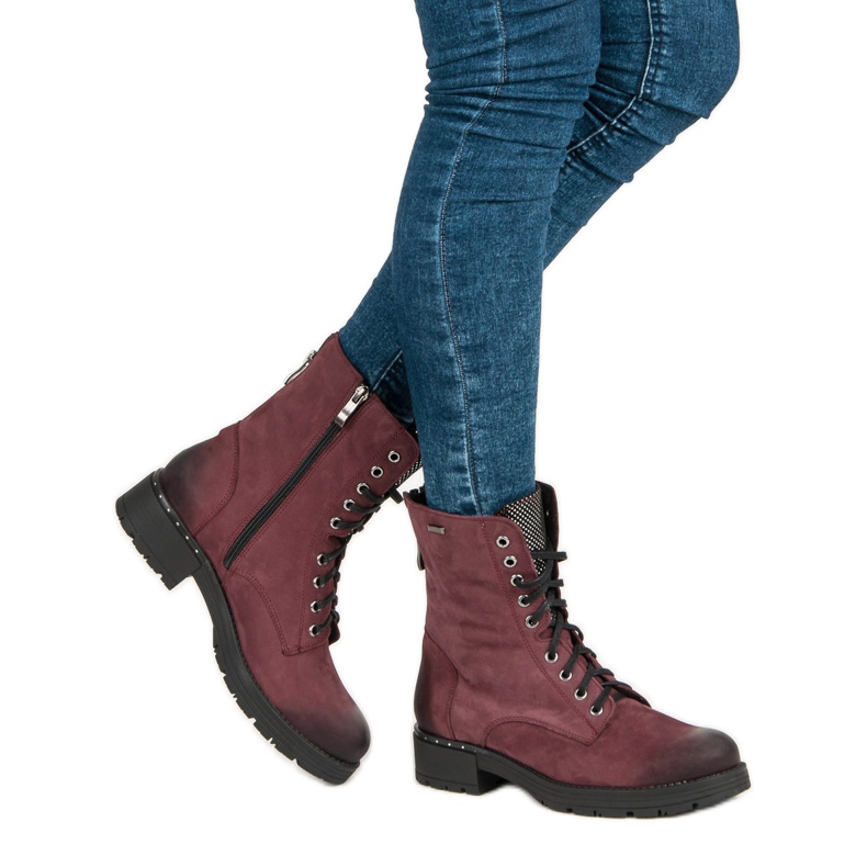 Bottines à lacets VINCEZA rouge 2 Bottines à lacets VINCEZA rouge 2