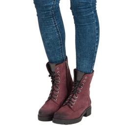 Bottines à lacets VINCEZA rouge 1 Bottines à lacets VINCEZA rouge 1