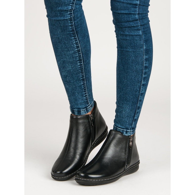 Filippo Bottines en cuir le noir 1