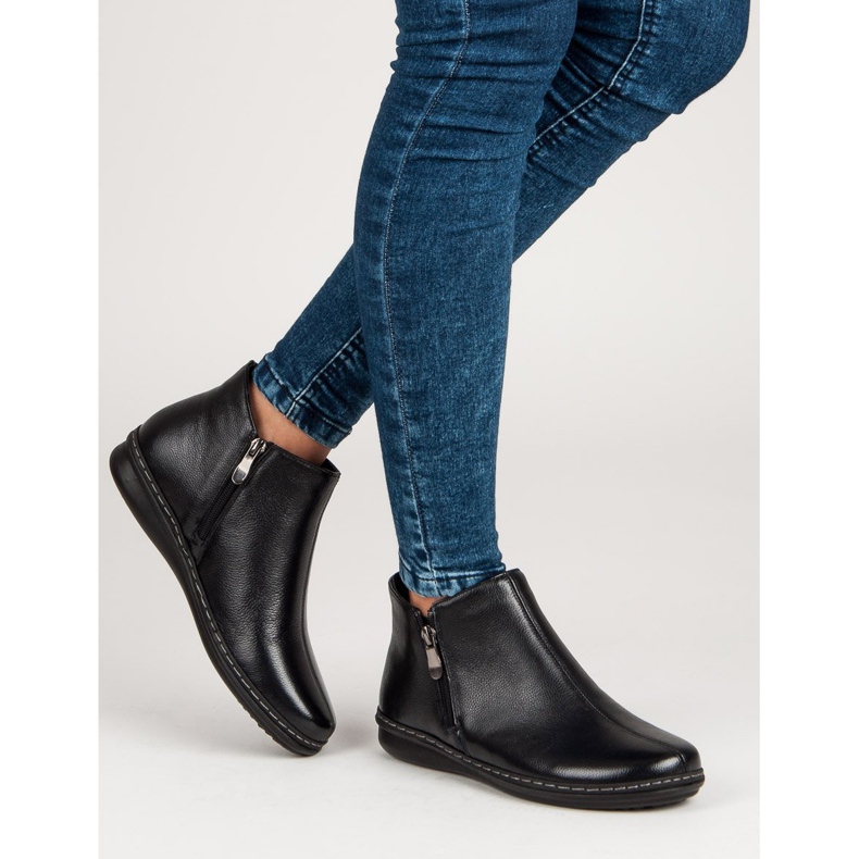 Filippo Bottines en cuir le noir 2