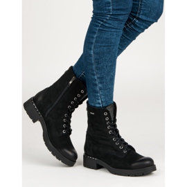Bottines à lacets VINCEZA noir 2