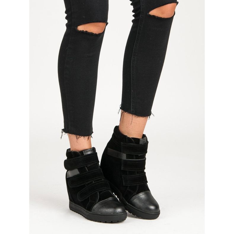 J. Star Baskets noires à scratch le noir 1