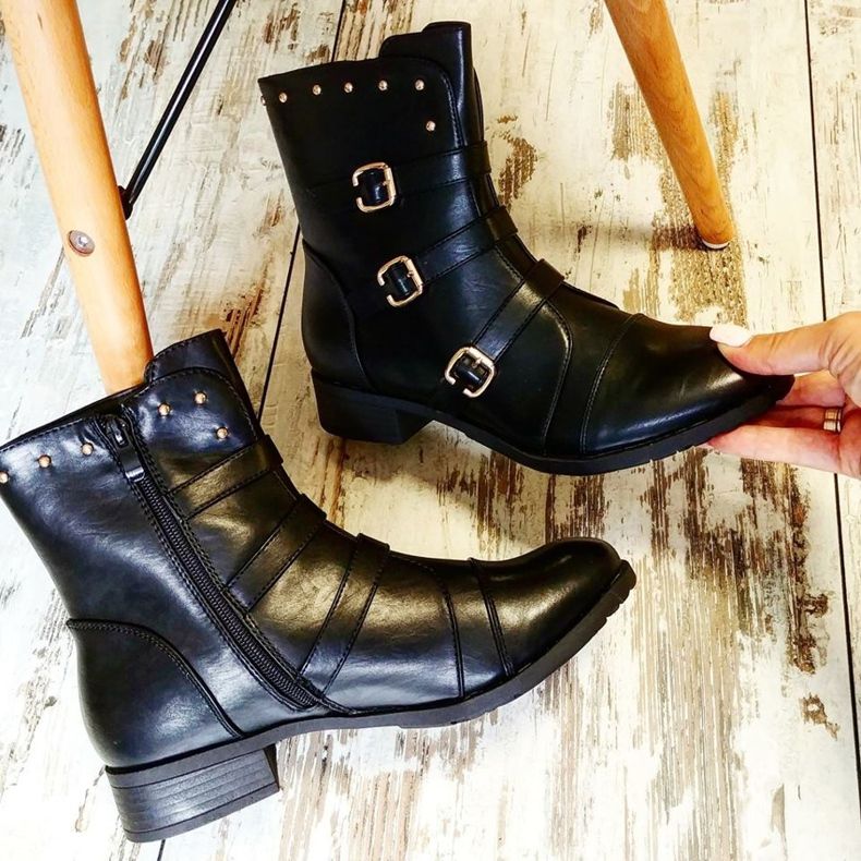 J. Star Bottes classiques pour femmes noir 1