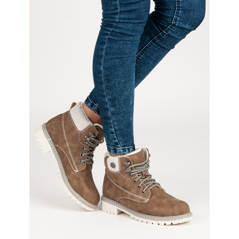 Filippo Bottes en peau de mouton marron brun 2