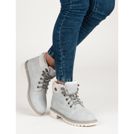 Filippo Bottes grises avec un manteau en peau de mouton 2 Filippo Bottes grises avec un manteau en peau de mouton 2