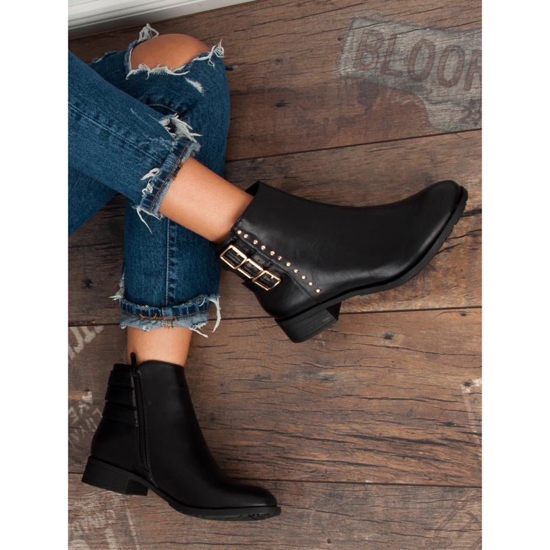 J. Star Bottes pour femmes à la mode le noir 1