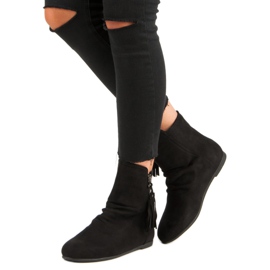 Bottines en daim noir le noir 5