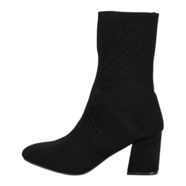 Bottes femme ajustées noir 1
