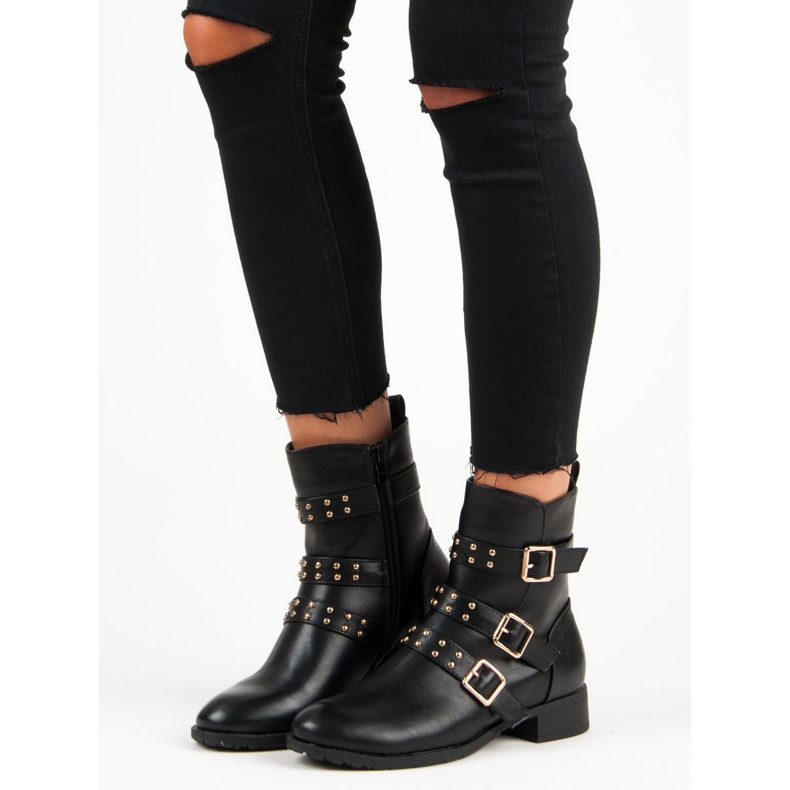 J. Star Bottes noires rock le noir 2