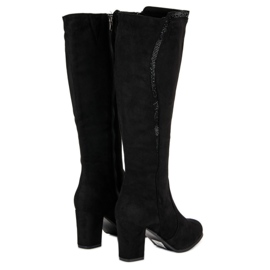 Bottines en daim noir le noir 5