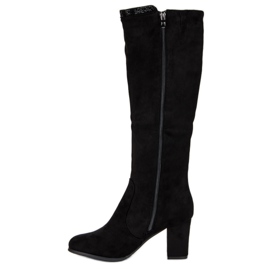 Bottines en daim noir le noir 3