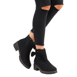 Bottines noires à talons le noir 2