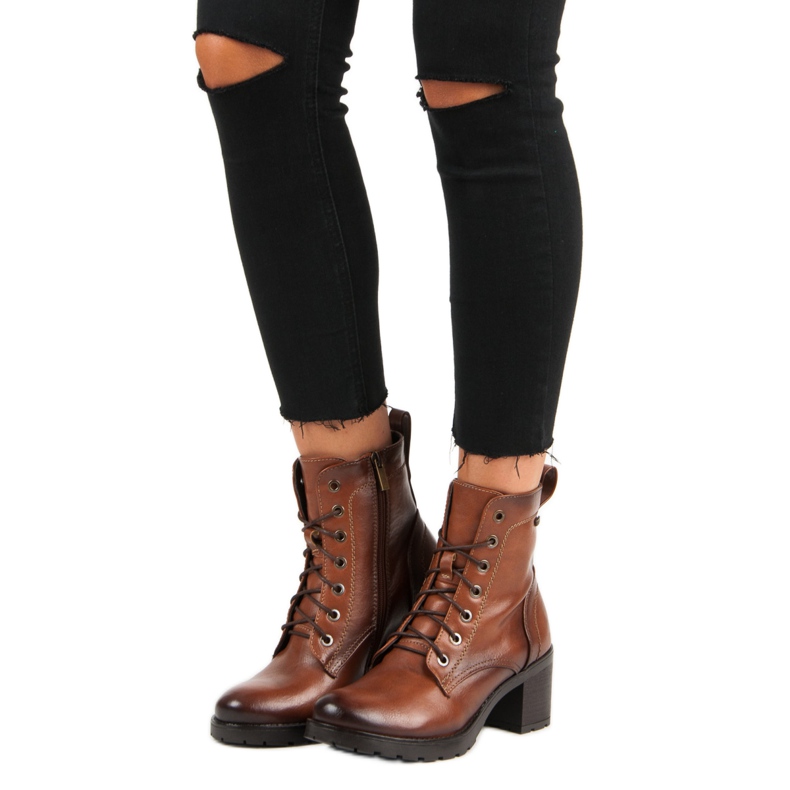 Bottines vinceza marron à lacets brun 2 Bottines vinceza marron à lacets brun 2