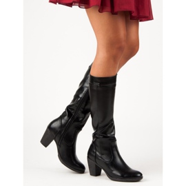 Bottes sur un poteau VINCEZA noir 2