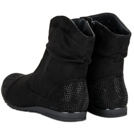 Bottines décontractées en daim le noir 4