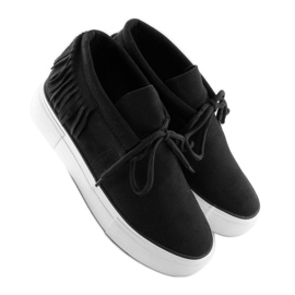 Baskets noires pour femmes A-63 Noir 1
