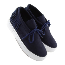 Baskets femme bleu marine A-63 D.BLUE 1