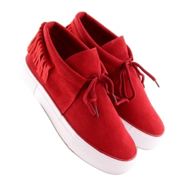 Baskets rouges pour femmes A-63 Rouge 1