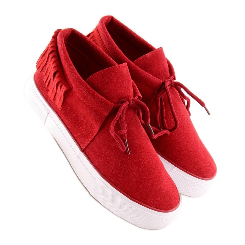 Baskets rouges pour femmes A-63 Rouge 1