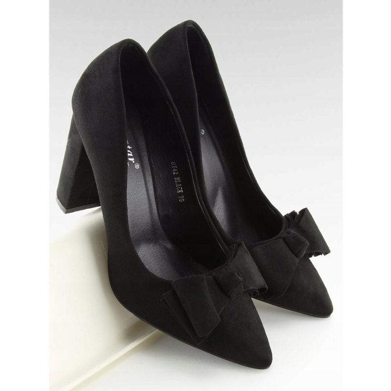 Escarpins sur le poteau noir SY42 Noir 1