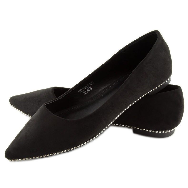 Ballerines femme noires YQ206 noir le noir 1