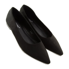 Ballerines femme noires YQ206 noir le noir 2