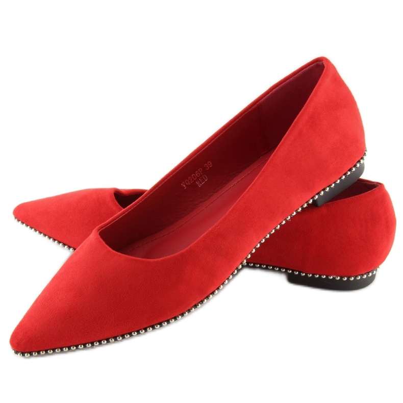 Ballerines femme rouges YQ206 Rouge 1