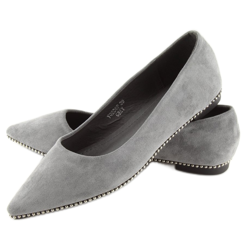 Ballerines grises pour femme YQ206 gris 1