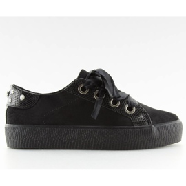 Baskets noires pour femmes BS096 BAS-1 Noir le noir 2