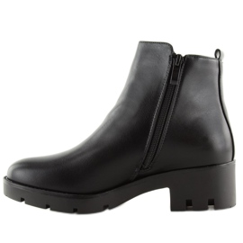 Boots noires à semelles épaisses NC692 noir 2