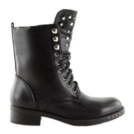 Bottes noires à clous NC252 noir le noir 1