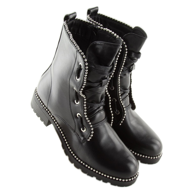 Bottes noires pour femmes travailleuses noires NC251 Noir 1
