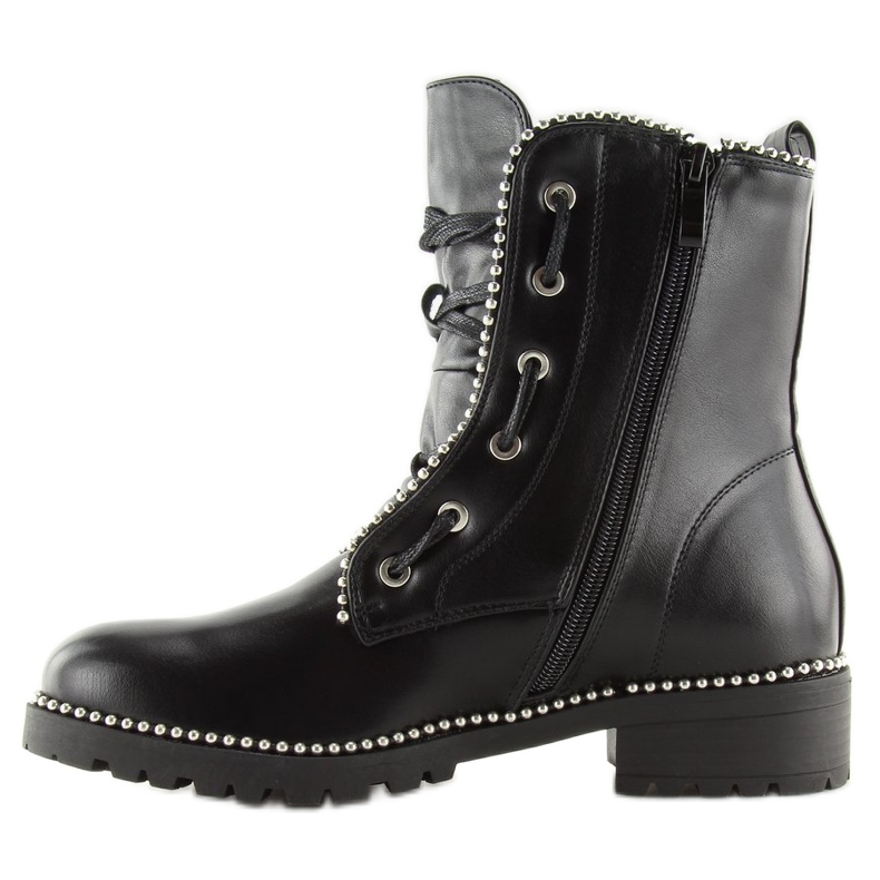 Bottes noires pour femmes travailleuses noires NC251 Noir 2