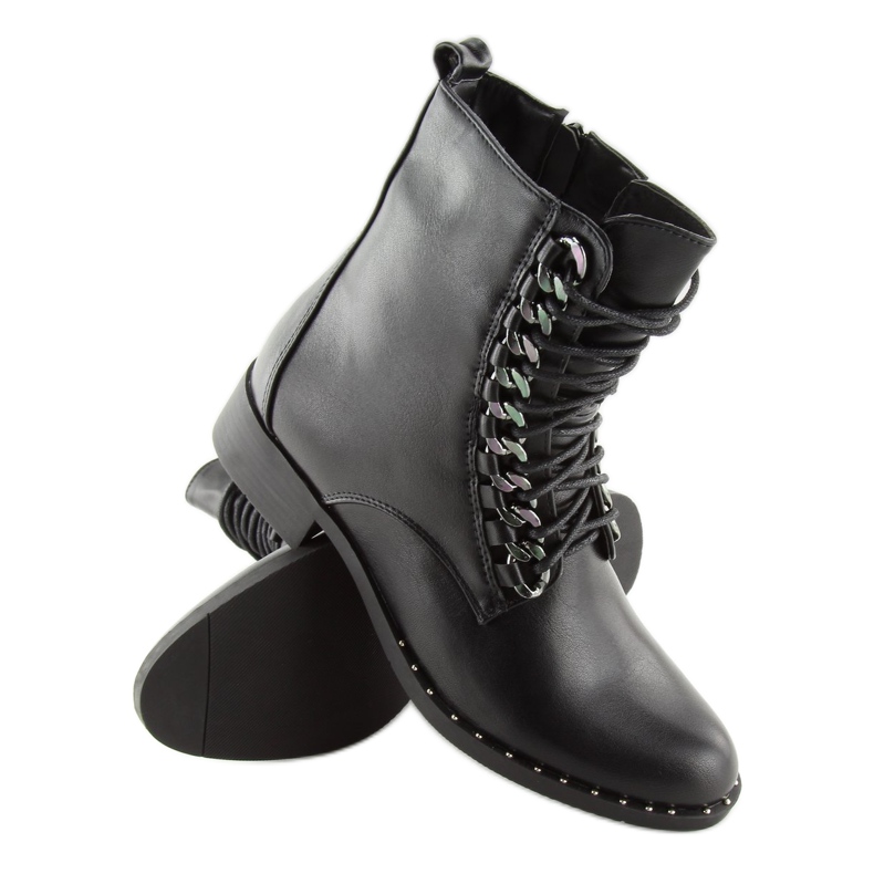 Bottes de travail noires pour femmes NC236 noir le noir 2 Bottes de travail noires pour femmes NC236 noir le noir 2
