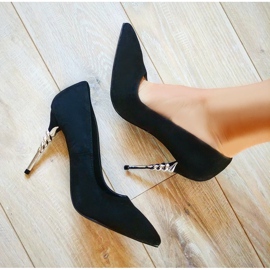Escarpins en daim noir le noir 7
