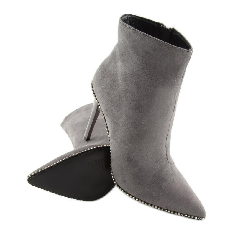 Gris ZY153 Bottes grises sur une épingle 1