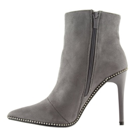 Gris ZY153 Bottes grises sur une épingle 2
