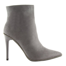Gris ZY153 Bottes grises sur une épingle 4