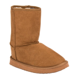 Bottes de neige en daim brun 2