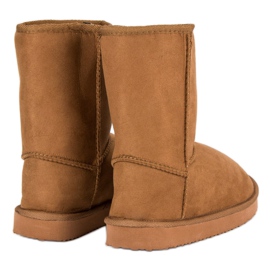 Bottes de neige en daim brun 4