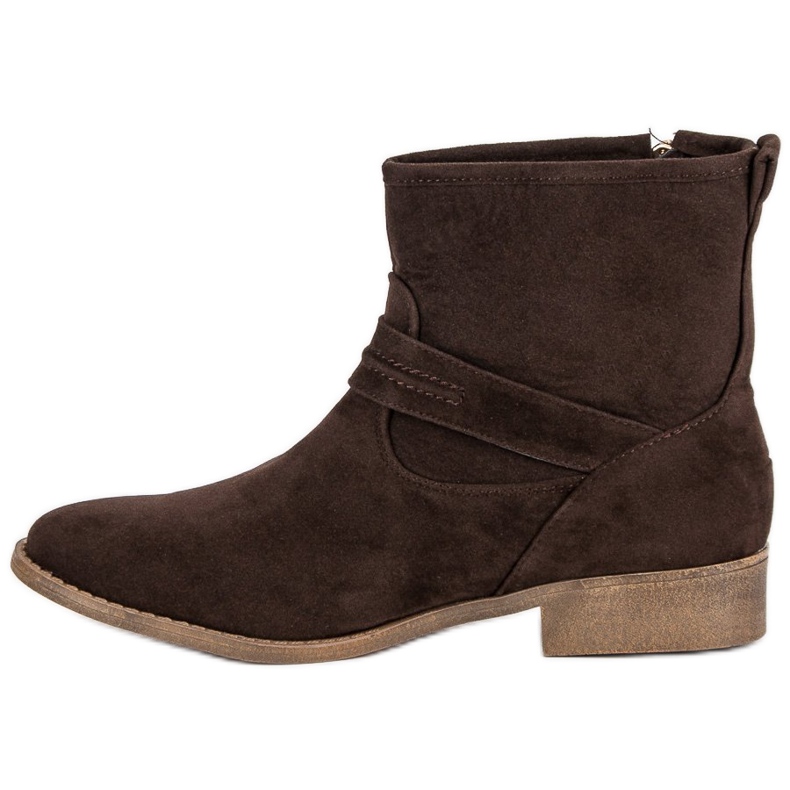 L&H Bottines en daim marron brun 1