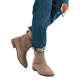 L&H Bottes en daim beiges 7