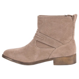 L&H Bottes en daim beiges 3