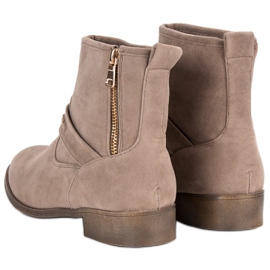 L&H Bottes en daim beiges 4