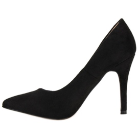 Escarpins en daim noir le noir 3